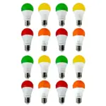 لامپ ال ای دی 9 وات بروکس مدل BRX-colorful پایه E27 بسته 5 عددی